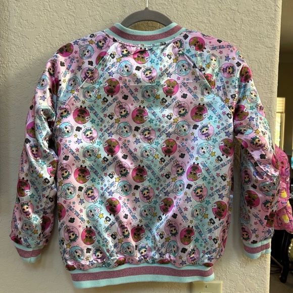LOL Surprise Dolls Reversable Bomber Jacket. NWOT - Picture 5 of 10